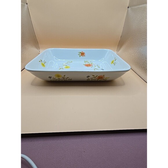 Country Flowers By Andrea Oven To Table Cookware 9607 10.5”X 8”x2" Baking Dish - Picture 5 of 8